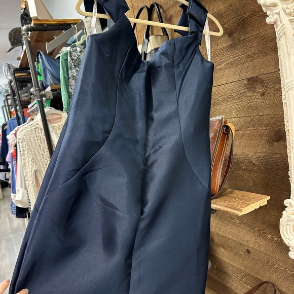 JVN by Jovani Style# JVN04717 Navy Off the Shoulder Mermaid Gown - Size 14 - Picture 6 of 8